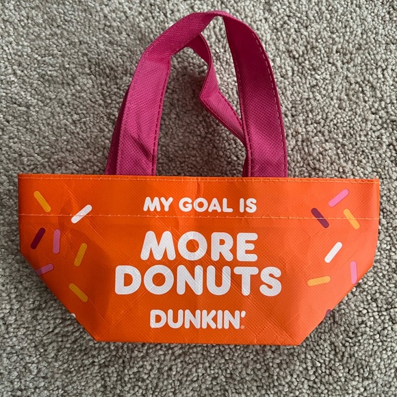 Dunkin’ Donuts Mini Tote Bag “My Goal is More Donuts” - Picture 4 of 5